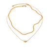 Double-layer stainless steel necklace, light luxury niche accessory, sweater chain for women, titanium steel jewelry
