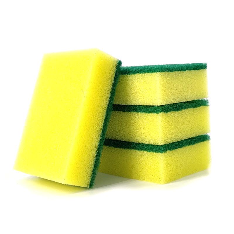 Absorbent Magic Sponge & Scouring Pad Set for Kitchen Cleaning
