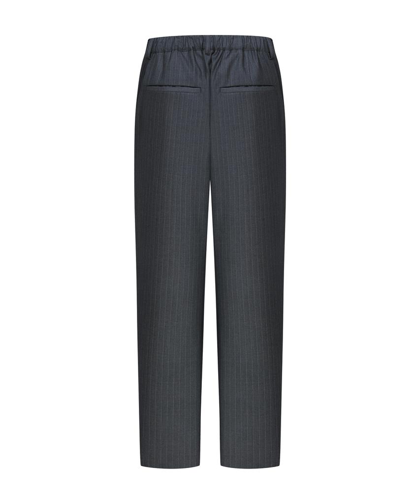 PRAIRIE Striped Tapered Slacks (Gray)