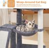 Hot Selling Large Size Wooden Pet Scratcher House Tower Condo Cat Tree