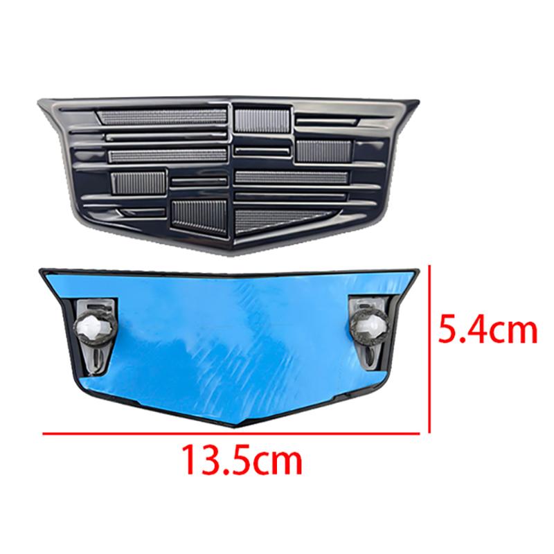 2PCS Car Front Rear Logo Cover Grille Trunk Badge Stickers for Cadillac CT4 2025 2024 2017 2020 Replacement Emblem Accessories