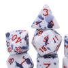 7 Pieces Multisided Dice Table Gaming Durable D4 D6 D8 D10 D12 D20 Color Changing for