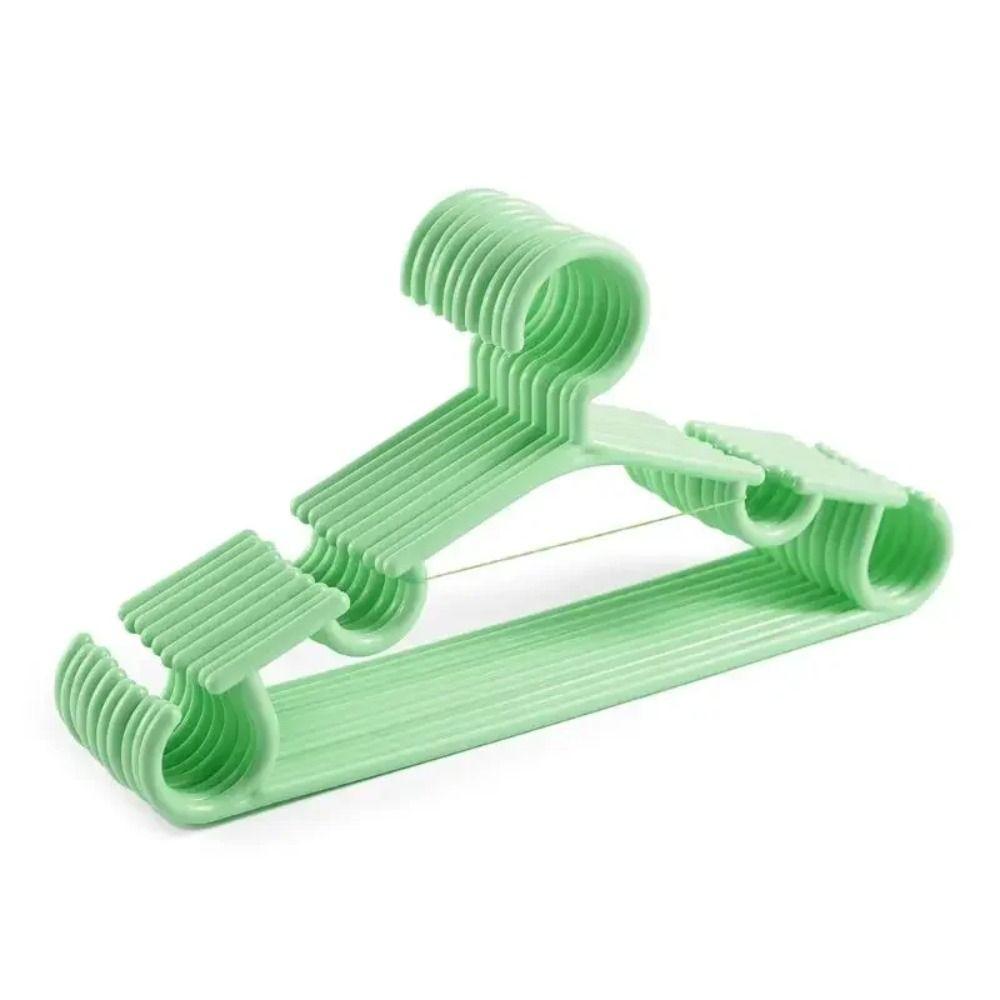 10Pcs/Set Plastic Clothes Drying Rack Dry wet general Clothes Hook New Hanger Hook