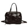 Retro high-end portable small square bag women's bag 2025 new simple commuter bag casual backpack