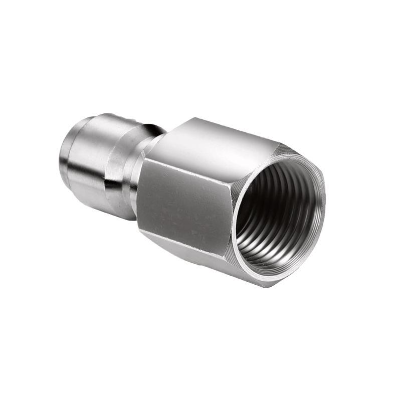 Stainless Steel 3/8 NPT Quick Connect High-Pressure Washer Fitting for Car Washers