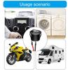 Round Rockers Switch ON Offs 23mm Toggle Switch 12V for Car Marine Boats Trailer Prewired 2 Pin Switch