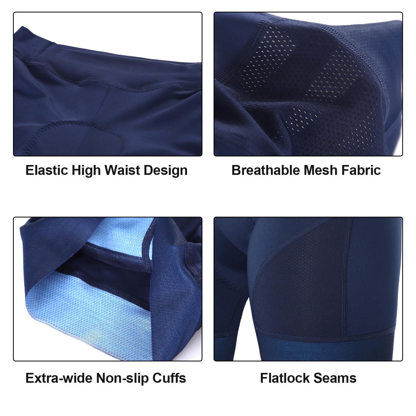 

Women Cycle Shorts High Waist Padded Bike Biking Shorts Breathable Workout Active Shorts Tights чёрный