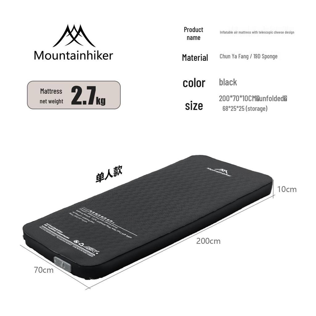 Portable Auto-Inflatable Air Mattress with Pump for Outdoor Camping