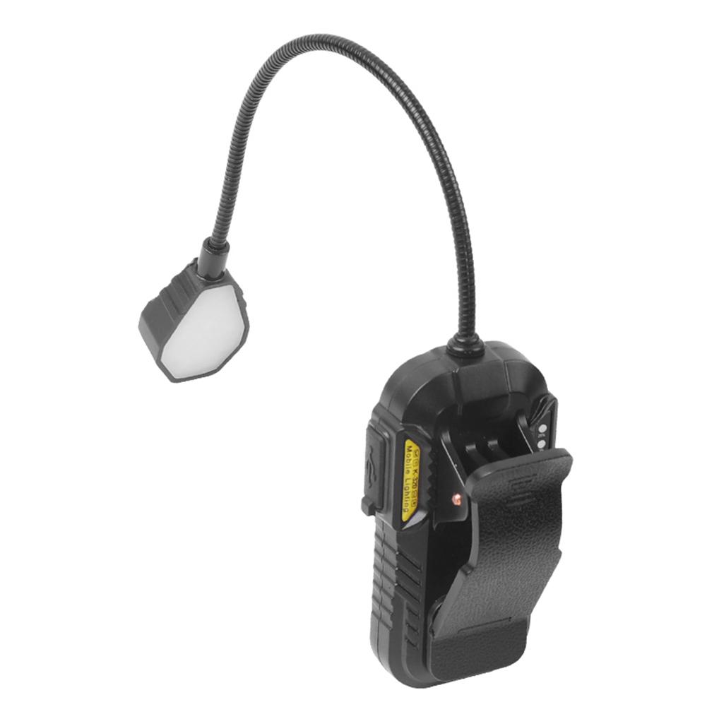 

Перезаряжаемый светильник для чтения Clip on Light с датчиком движения, с индикатором питания для чтения, кемпинга, рыбалки чёрный