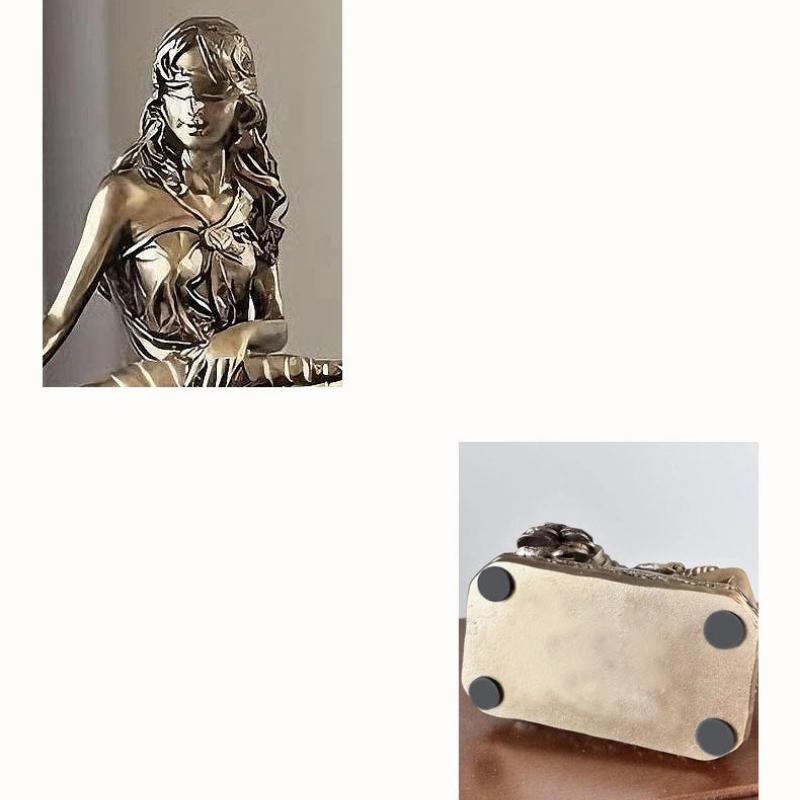 Goddess Mantel Clock Statue Resin Elegant Timepiece Sculpture Custom for Luxury Home Hotel Decor