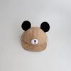 Cute Ears Cartoon Baseball Baby Cap Soft Eaves Infant Toddler Peaked Hat Korean Solid Color Adjustable Kids Sun Hats