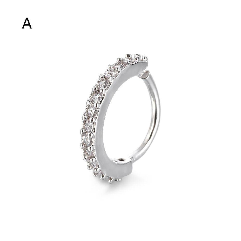 Small Body Piercing Jewelry Women Tragus Earrings Ear Studs Cartilage Helix Rhinestone