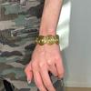 Elegant Spiral Metal Texture Open Bracelet - Stylish, Versatile, Luxurious Hand Jewelry for Women