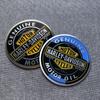 Metal Skull Emblem Badge Sticker, Decorative Aluminum Decal for Motorcycle Fuel Tank & Car Tail