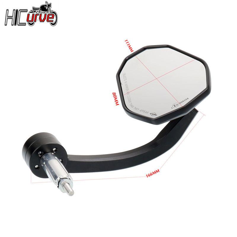 Universal Motorcycle 7/8" 22mm Handle Bar End Rearview Mirror For 250 390 125 690 790 890 890R 1290