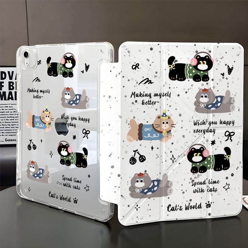 Tablet Protective Case For iPad Pro 12.9/iPad Air 13 2024/iPad Air 13 2025/iPad Mini 6 7/iPad 9.7/iPad Pro 13 11/iPad 11 10.9/iPad 10.2 With Pen Tray