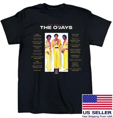 The Best Of The O'Jays Band Heavy Cotton Black T Shirt  EN852 Unisex T-Shirt
