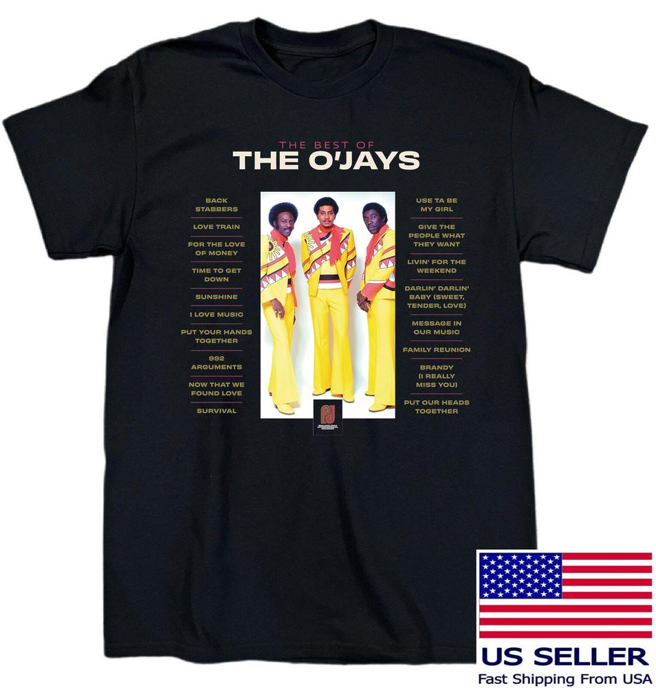 The Best Of The O Jays Band Heavy Cotton Black T Shirt S-5XL EN852 Unisex T-Shirt L