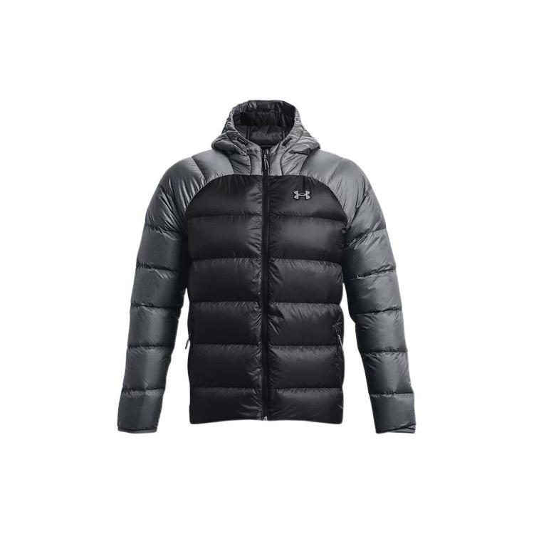 Under Armour Down Jacket Men's Black Gray (Unisex) Down Jackets 1364903 002