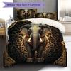 Leopard-print animal Pattern Bedding Quilt Set Quilt Cover Pillowcase Home Decoration Birthday Gift (1 * duvet cover + 2 * pillowcase, without core)