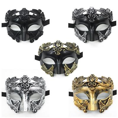 Fashion Cosplay Halloween Mask Ancient Greek Venetian Half Face Mask Festival Costume Roman Party Supplies Halloween Party