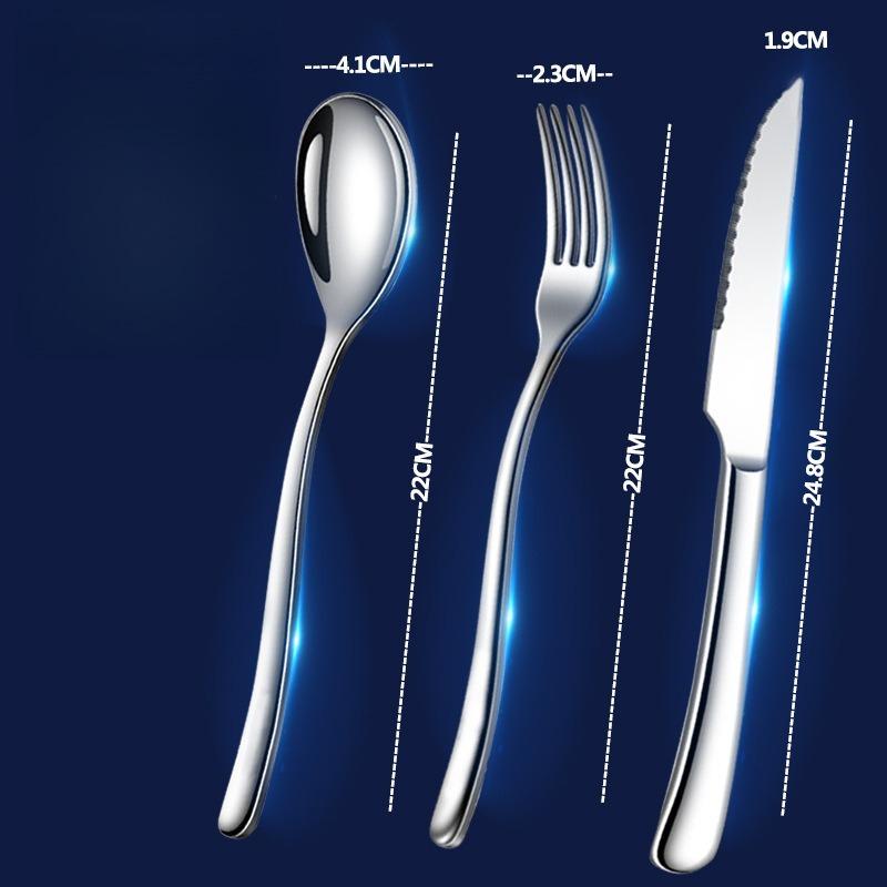 1PC/2PC/3PC Stainless Steel Knife and Fork Spoon Can Be Individually Set Western Dining Tableware Home Restaurant Banquet Hall