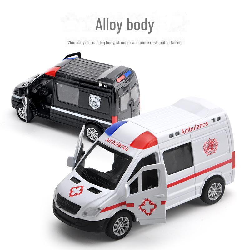 Children's Alloy Toy Van: Ambulance, Fire, SWAT Model - Pull Back Action, Free Shipping