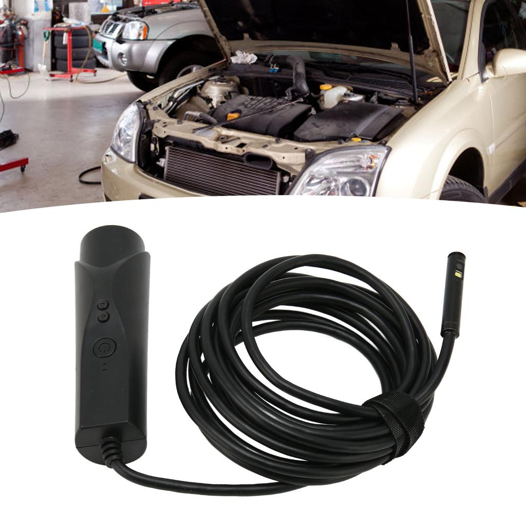 WiFi Borescope 1080P Dual Cameras IP67 Waterproof Wireless Inspection Endoscope with 6 LEDs for Pipeline Sewer Engine