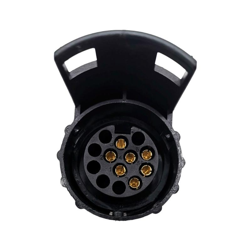 7 Pin To 13 Pin Plug Adapter Trailer Connector Towbar Towing Durable Waterproof Plugs Socket Adapter Protects Connection