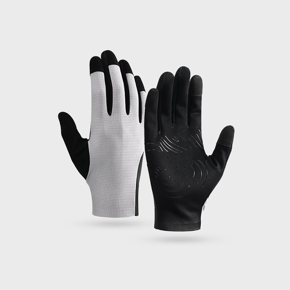 1Pair Cycling Gloves Full Finger Touch Screen Silicone Anti Slip Breathable for Road Motorcycle Bicycle