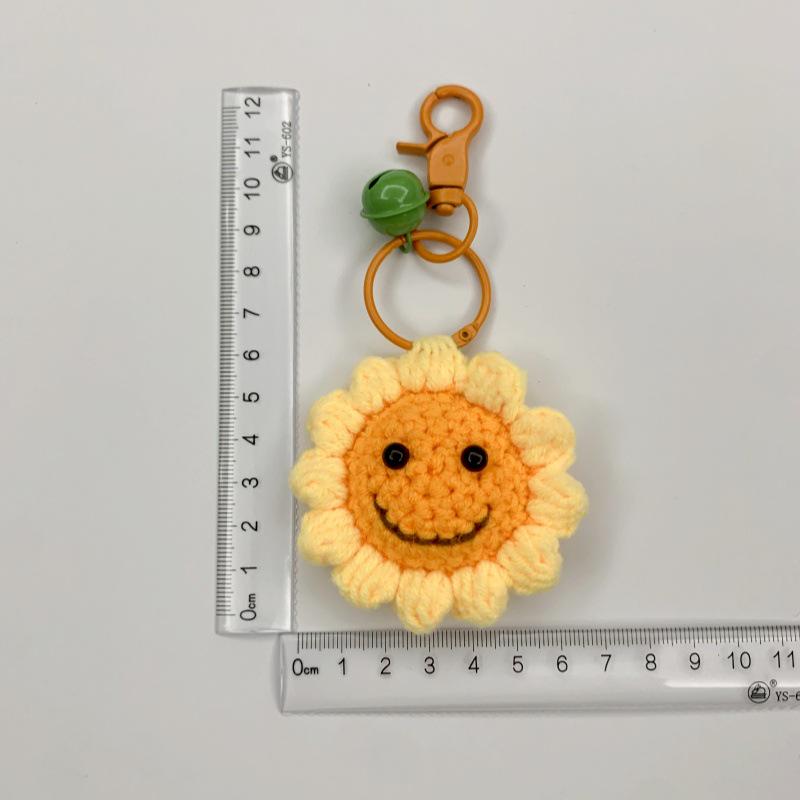 Handmade Halloween Pumpkin Crochet Keychains & Ornaments