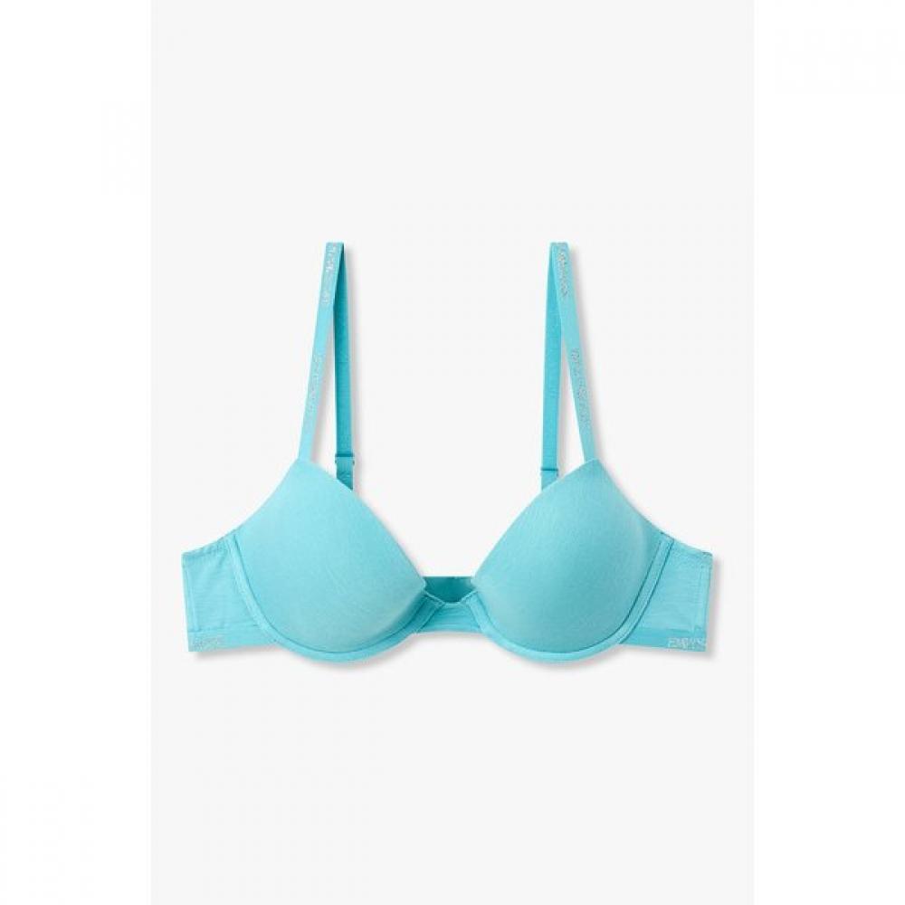 Emporio Armani Women Metallic Logo Removable Push Up Bra 0826185519 75A