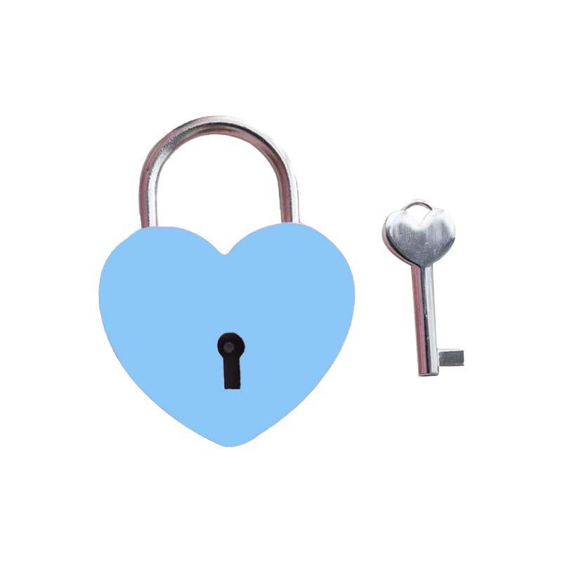 

1PC Wedding Heart-shaped Key Combination Lock, Metal Love Lock, Drawer, Cabinet, Luggage Heart-shaped Combination Lock синий