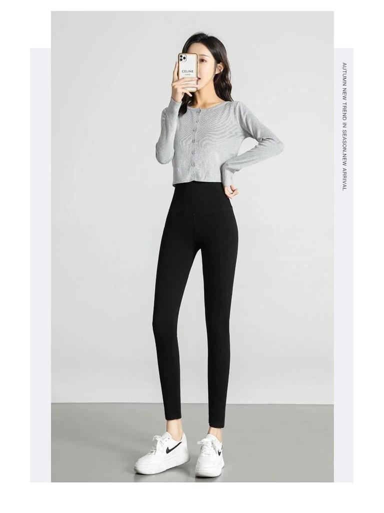 High Waist Peach Butt Yoga Leggings: Slimming Denim for Plus Size Women