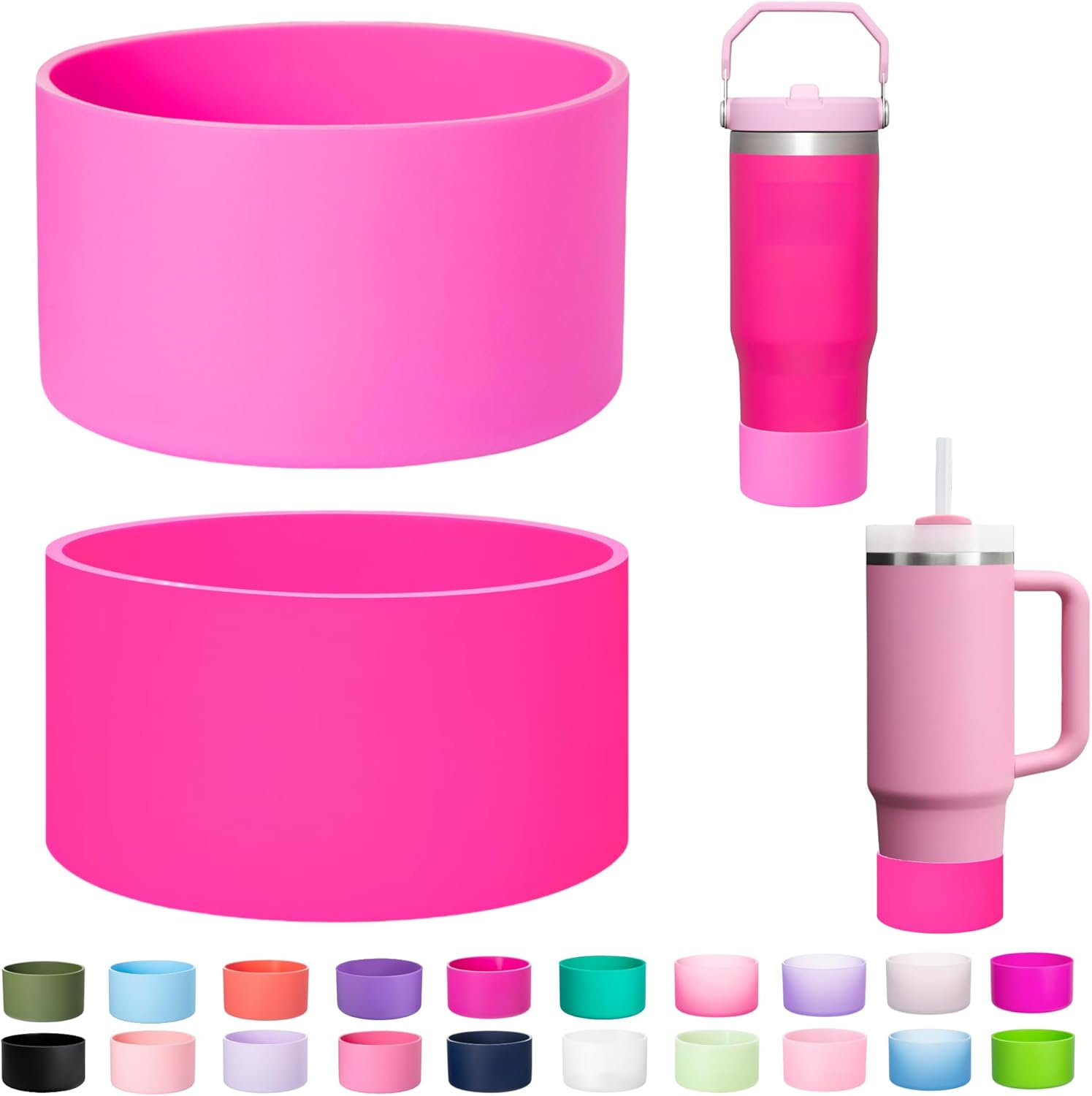 

Набор из 2 силиконовых чехлов для стакана Stanley Quencher Adventure 40 30 унций, IceFlow 30 20 унций, защита для стакана Stanley