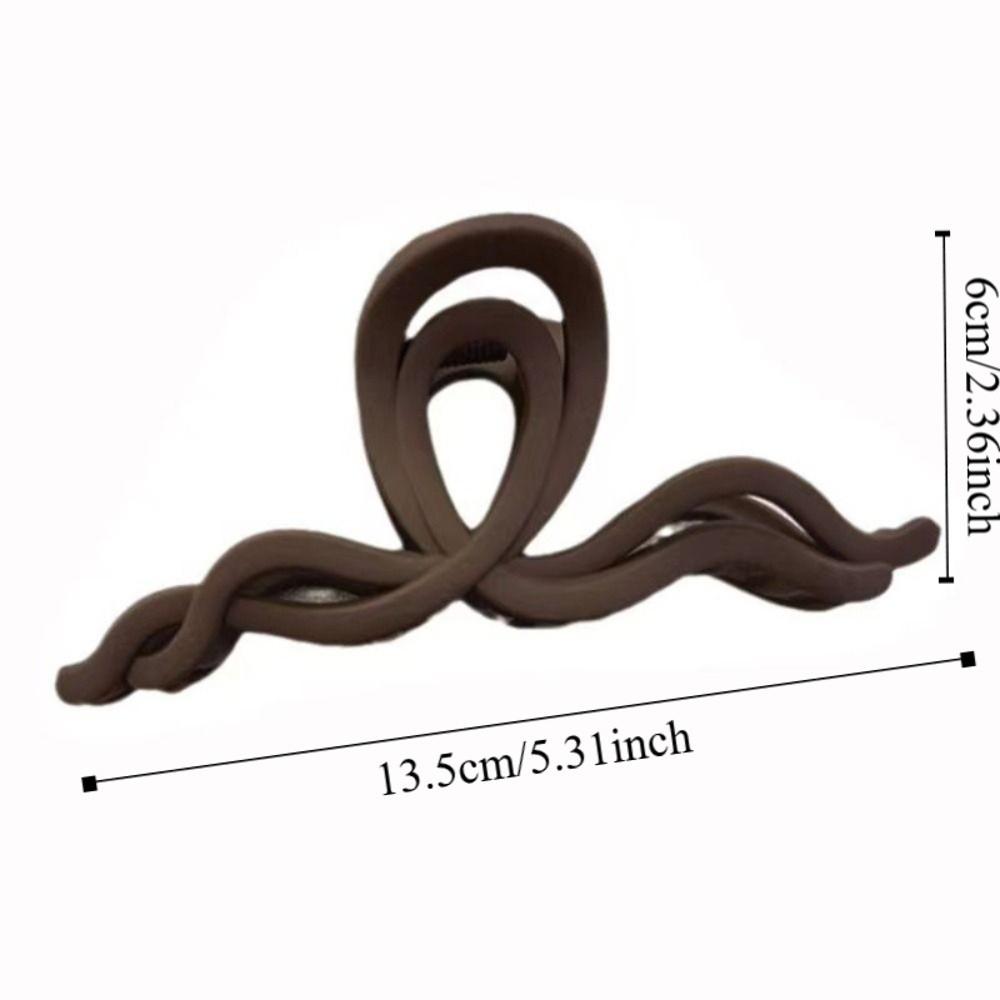 Acrylic Wave Cross Hair Claw Hair Accessories Headwear Vintage Shark Clip  Women