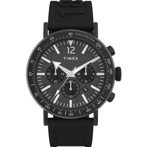 Timex Men's Standard Diver 43mm Watch, Black/Black/Black, Standard Diver 43mm