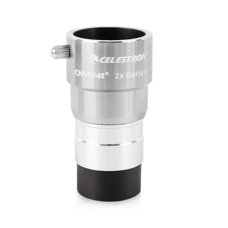 Celestron Omni Series 2x Barlow Teleconverter Metal Astronomical Telescope Accessories 1.25-Inch HD Star Watching