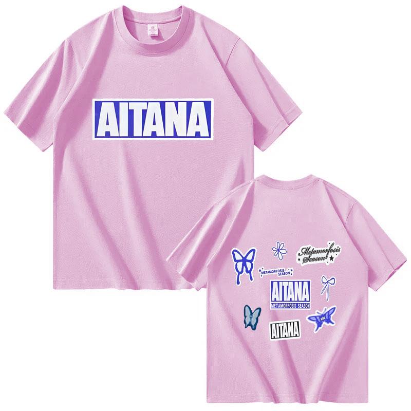 

Singer Aitana Butterfly Graphics TShirt UNISEX Women Summer Cotton Y2K Clothing Oversize Fashion Round Neck Short Sleeved Tee M