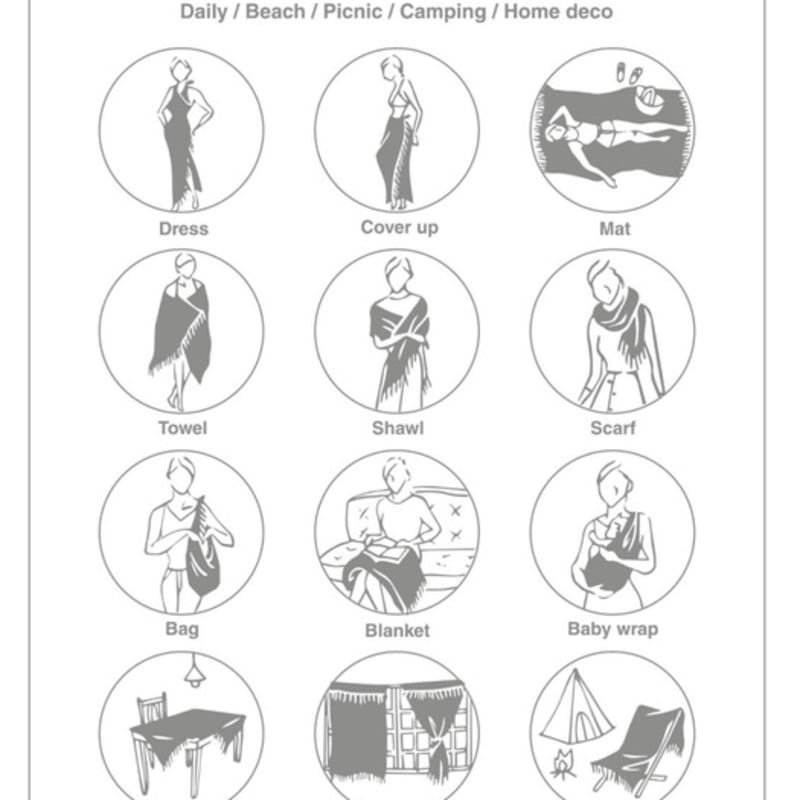 MATT AND MEL [Sarong] Grass / 2 color