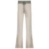 Set con felpa casual color block e pantaloni in maglia da donna Street Style 2025 per Primavera e Autunno