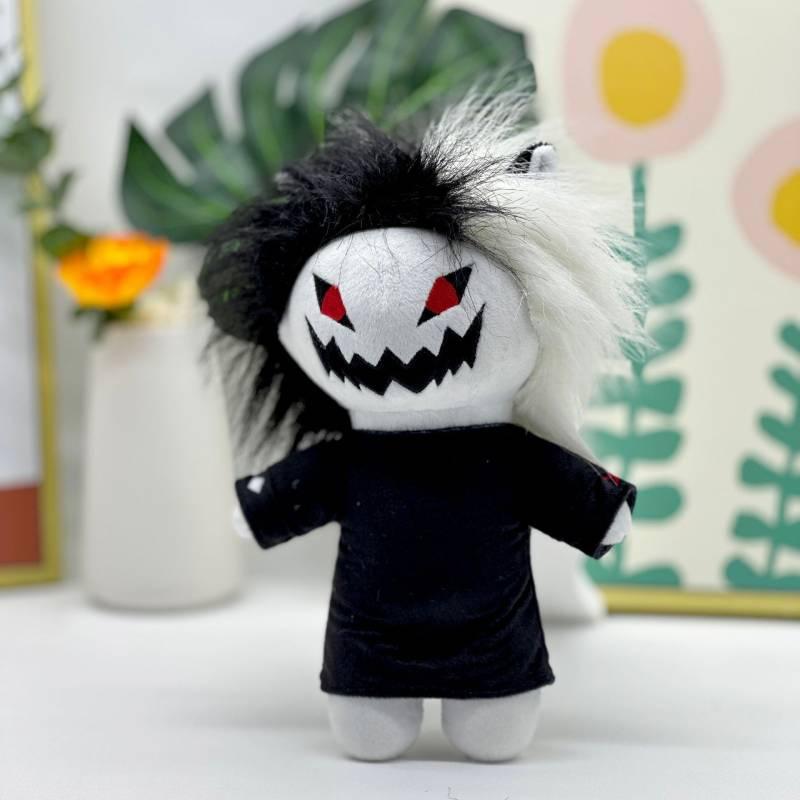 Zxc Cat Plush Halloween Black And White Grinning Cat Stuffed Toy 27cm/10.62in Height