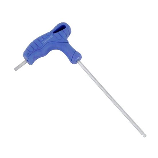 Small Space Operation Tool T-Handle Hex Wrench, Professional Ergonomic Grip Metric Extended Shaft Industrial Equipment Maintenance Wrench for