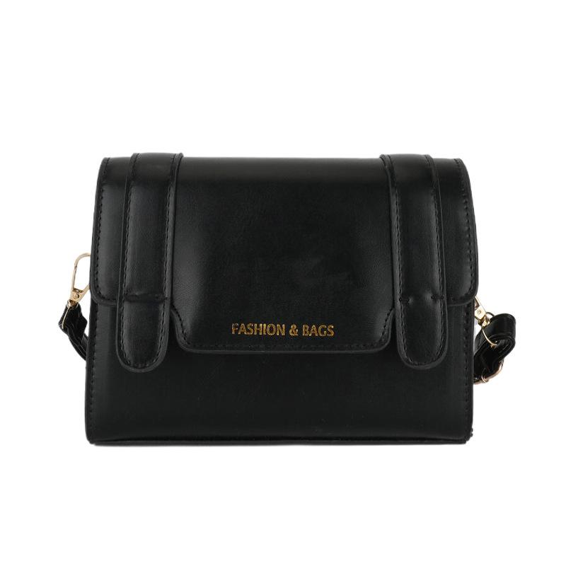 

Ретро сумка женская летняя 2024 года новая трендовая текстура маленькая квадратная сумка нишевый дизайн универсальная сумка через плечо сумка-мессенджер чёрный