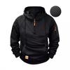 2026 Trending Men's Spring/Autumn Zipper Hoodie with Multi-Pockets, Casual Sportswear