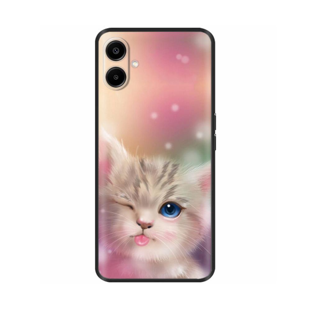 For Samsung Galaxy A06 Case Luxury Black Silicone Painted For Samsung Galaxy A06 SM-A065F Cases Bumper TPU Phone Protector Cover
