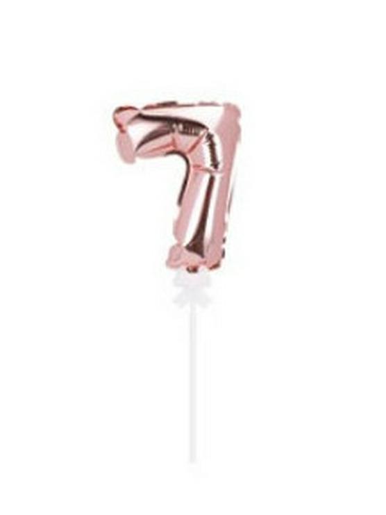 Balon din aluminiu auto-gonflabil de 14 cm cu număr, decor pentru tort, petrecere de aniversare 0-9 inserție.