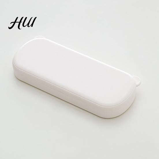Pencil Storage Box Large Capacity Case with Compartments, Macaron Color Plastic Stationery Box, Portable Student Pen Bag for School Office Home