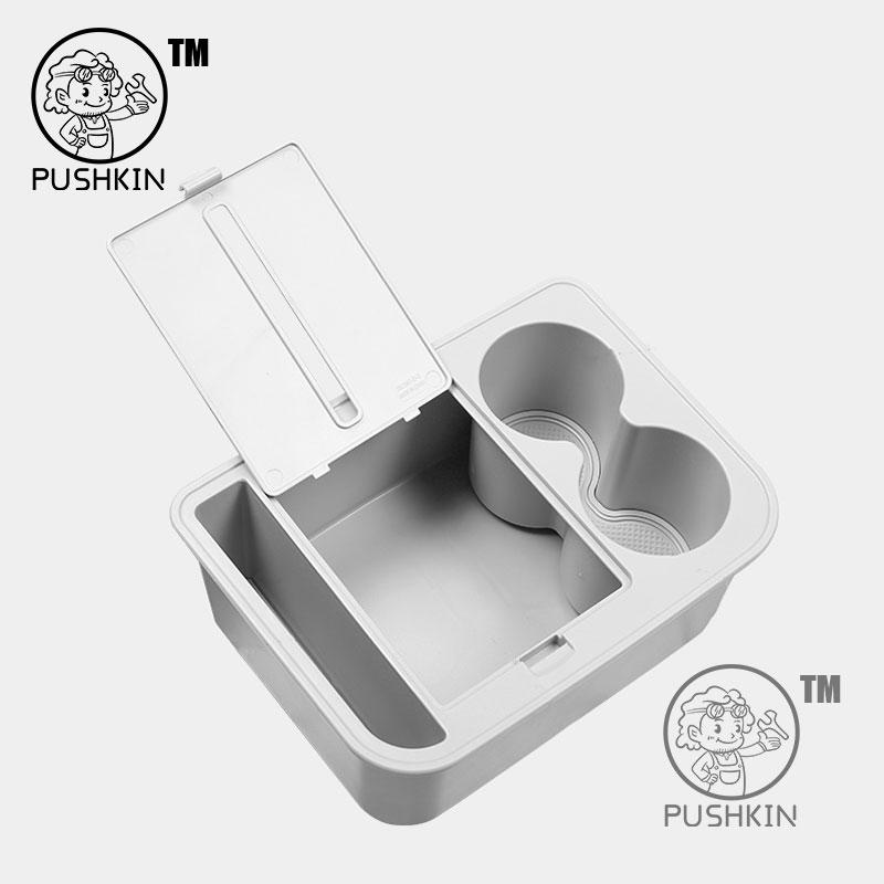 For Changan Deepal S09 2025 2026 Multi-functional Center Console Storage Box with Cup Holder Tissue Box Car Interior Accessories