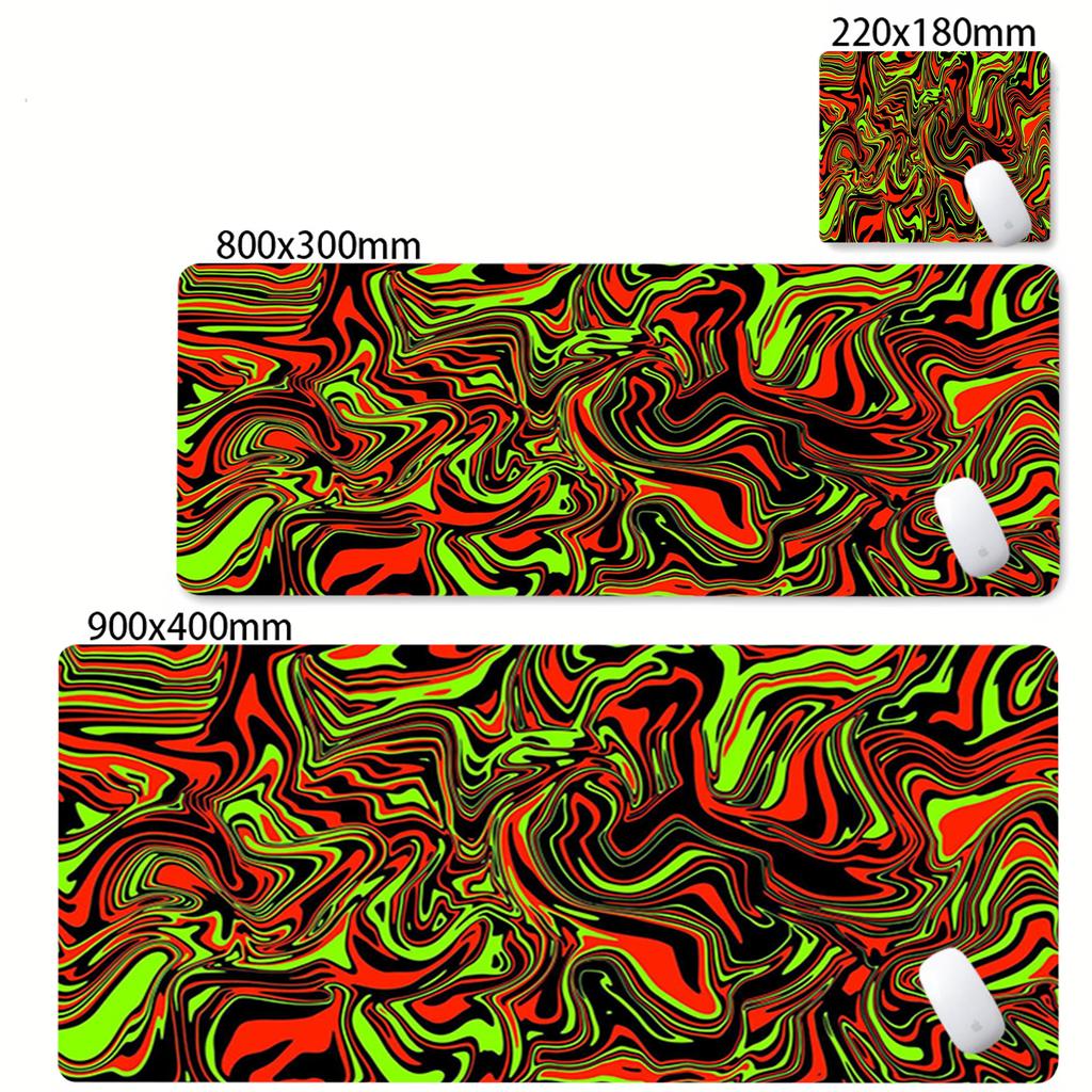 Large Black Strata Liquid Mouse Pad Computer Laptop Anime Keyboard Carpet XXL Large Nonslip Mousepad Gamers Decoration Desk